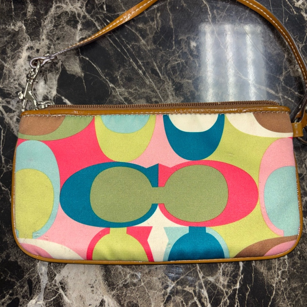 Coach Colorful Signature Wristlet